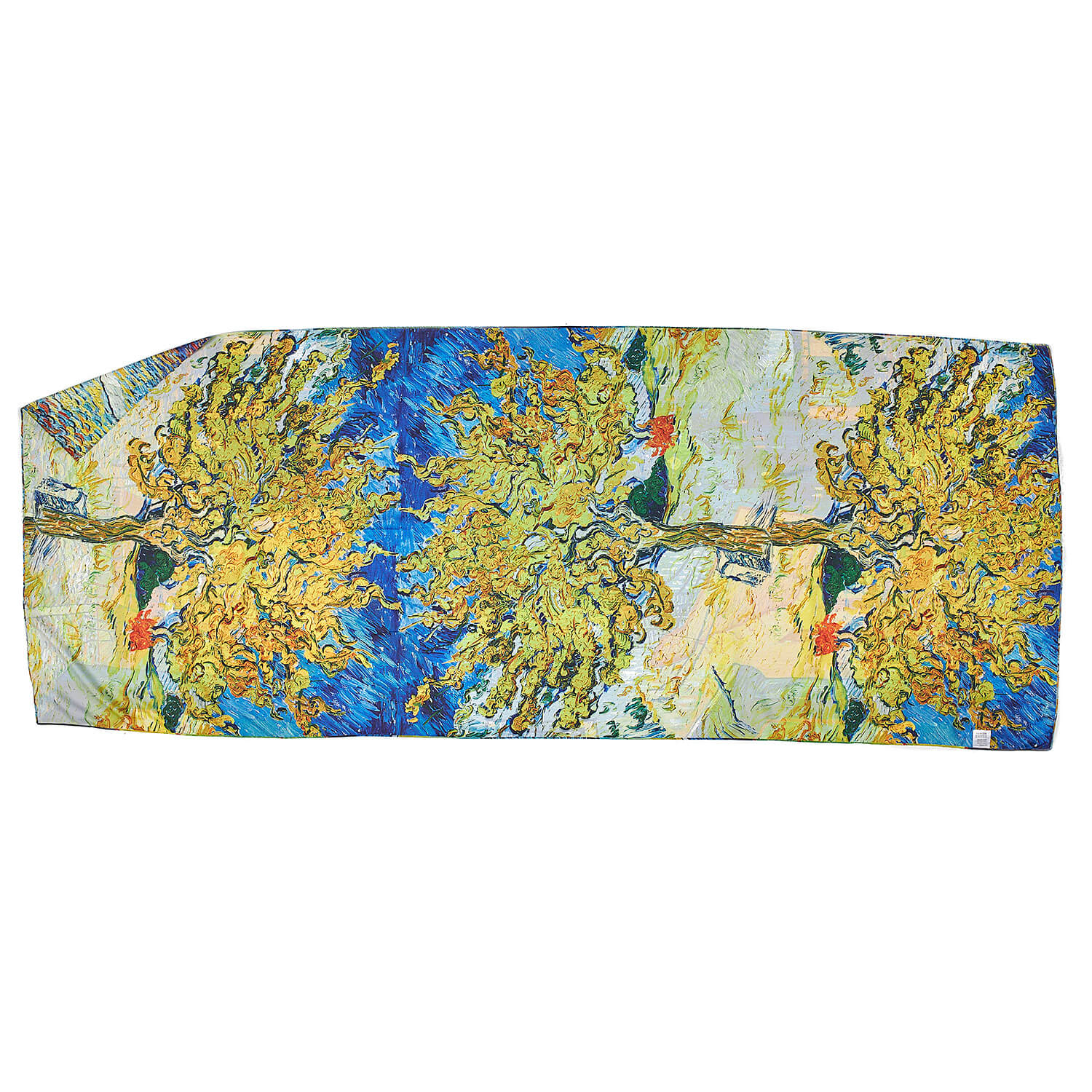 Sequoia Γυναίκεια εσάρπα διπλής όψης  με digital print Café Terrace at Night by Vincent Van Gogh