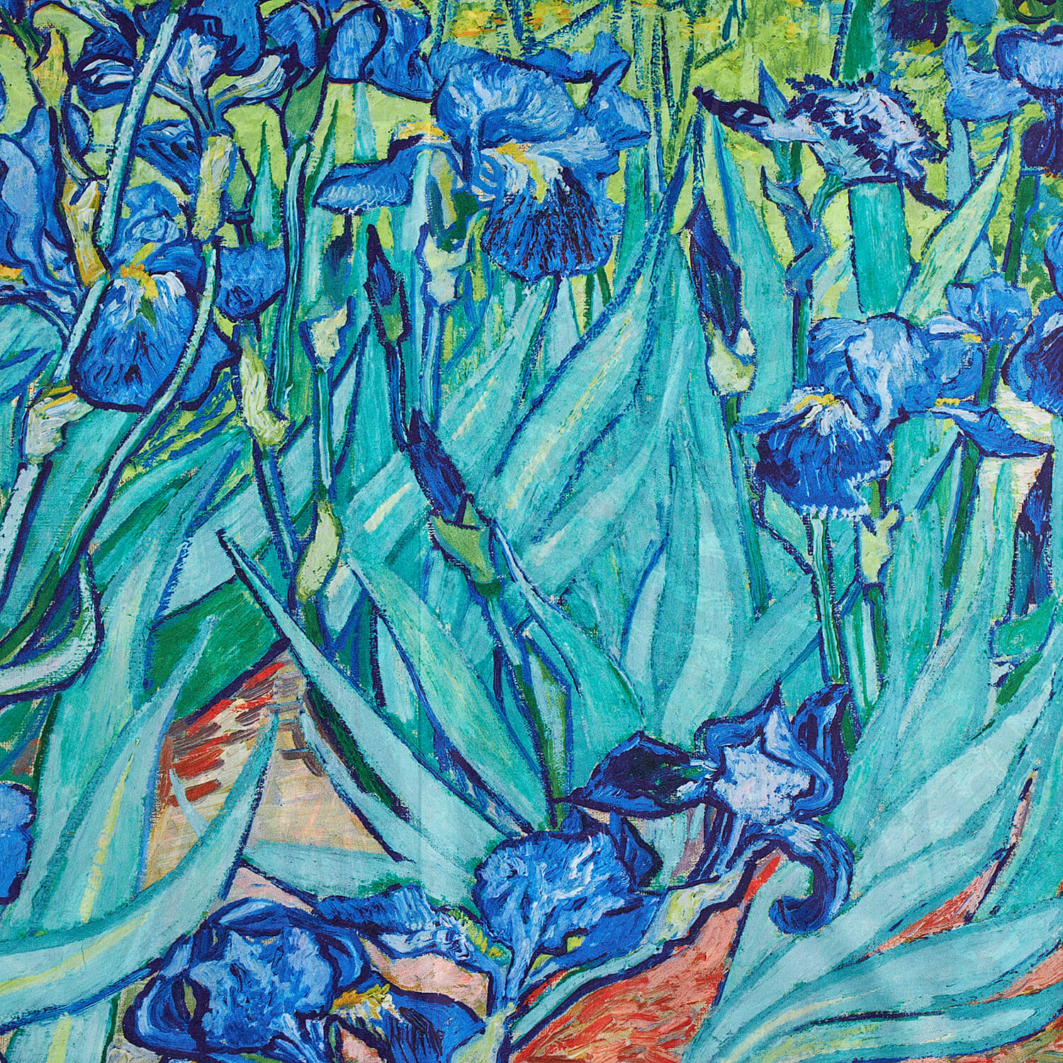 Sequoia Γυναίκεια εσάρπα διπλής όψης με digital print irises by Vincent van Gogh Sequoia Γυναίκεια εσάρπα διπλής όψης με digital print irises by Vincent van Gogh