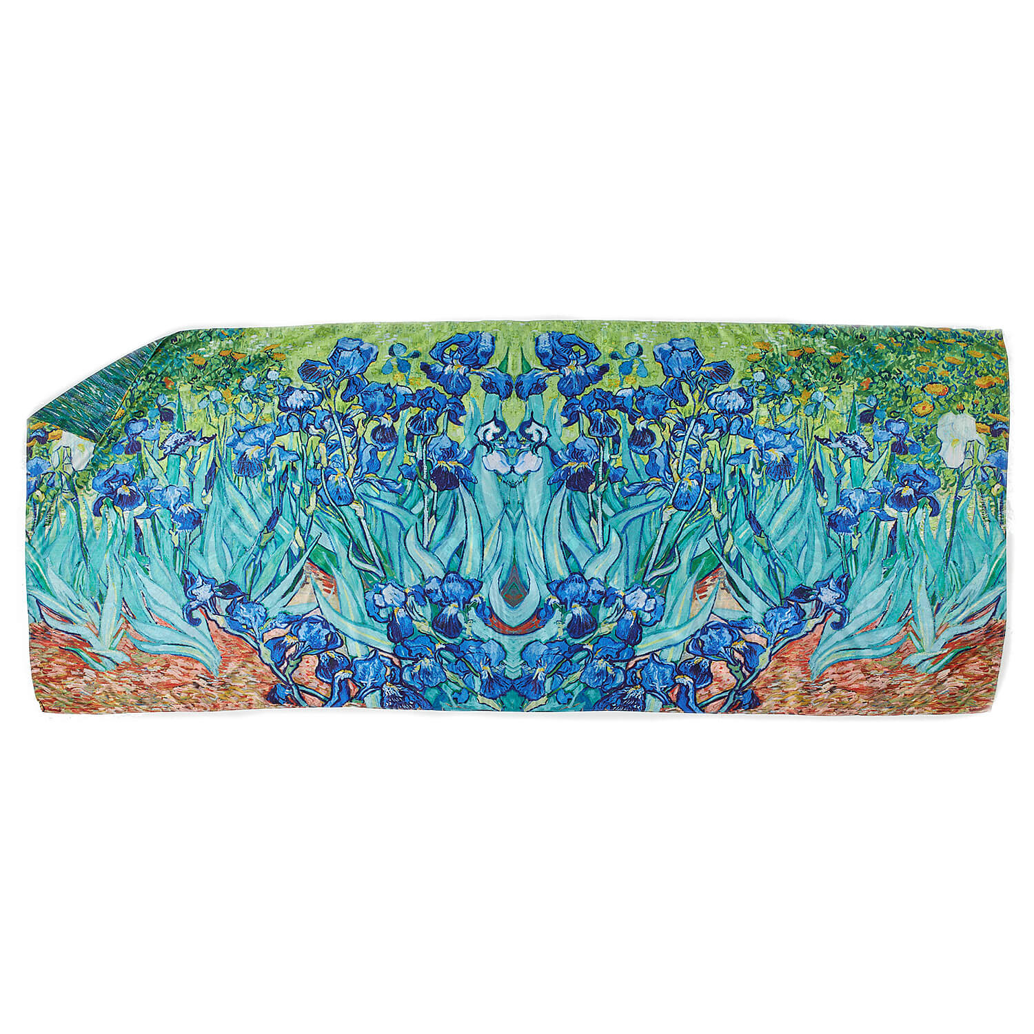 Sequoia Γυναίκεια εσάρπα διπλής όψης  με digital print  irises by Vincent van Gogh