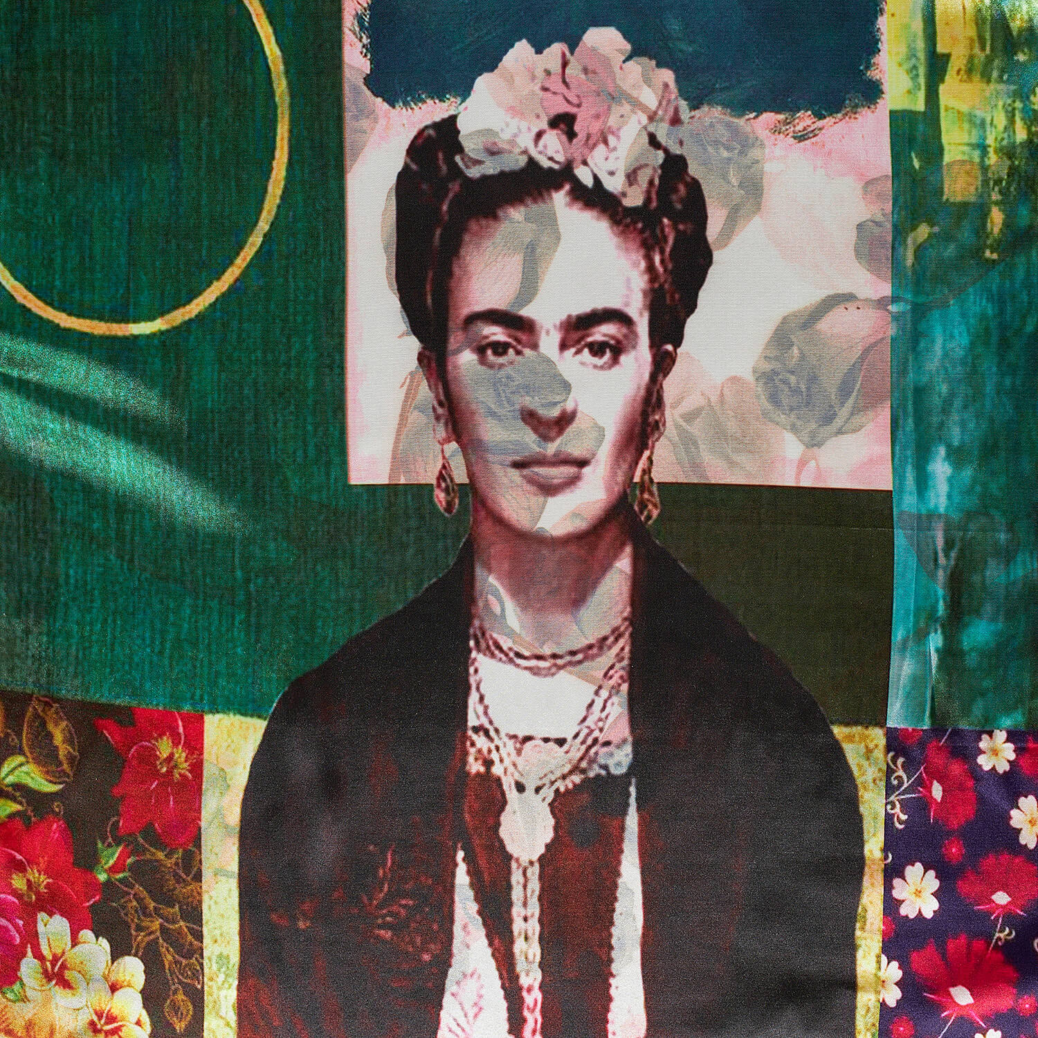 Sequoia Γυναίκεια εσάρπα διπλής όψης με digital print frida Sequoia Γυναίκεια εσάρπα διπλής όψης με digital print frida