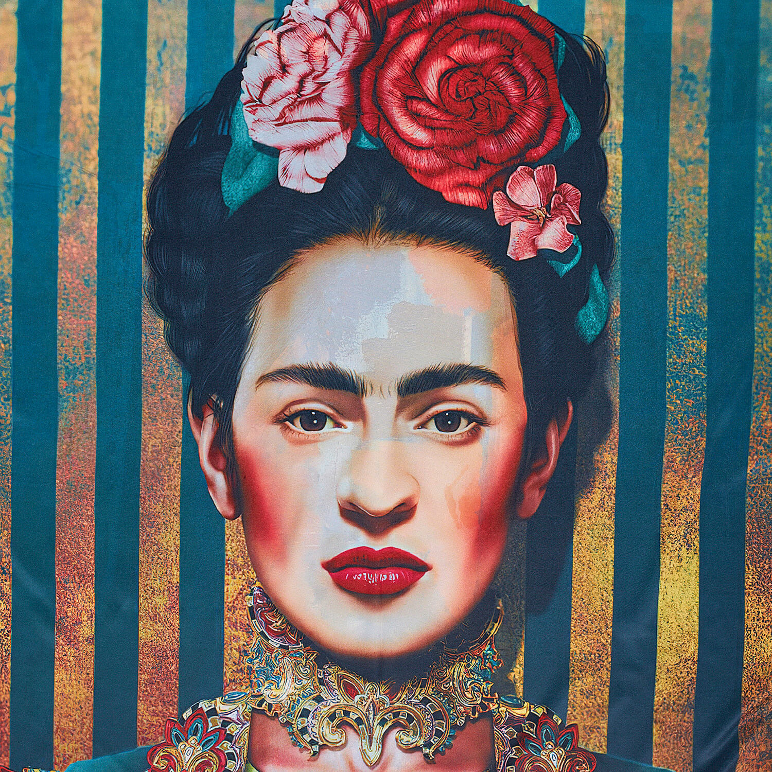 Sequoia Γυναίκεια εσάρπα διπλής όψης με digital print frida Sequoia Γυναίκεια εσάρπα διπλής όψης με digital print frida