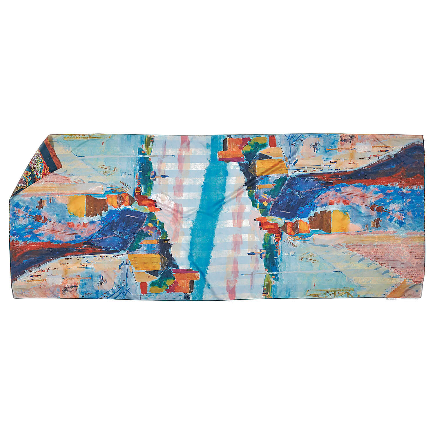 Sequoia Γυναίκεια εσάρπα διπλής όψης  με digital print frida