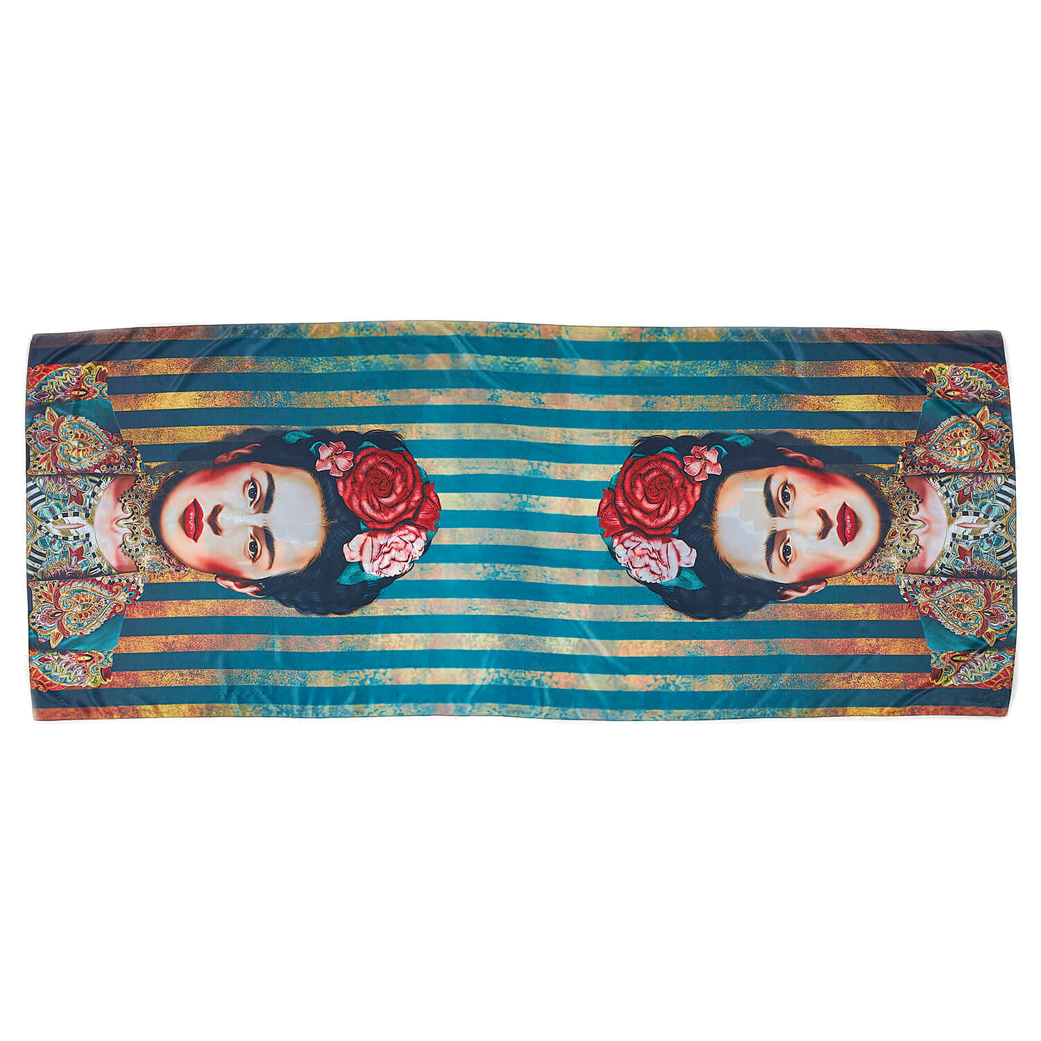 Sequoia Γυναίκεια εσάρπα διπλής όψης  με digital print frida