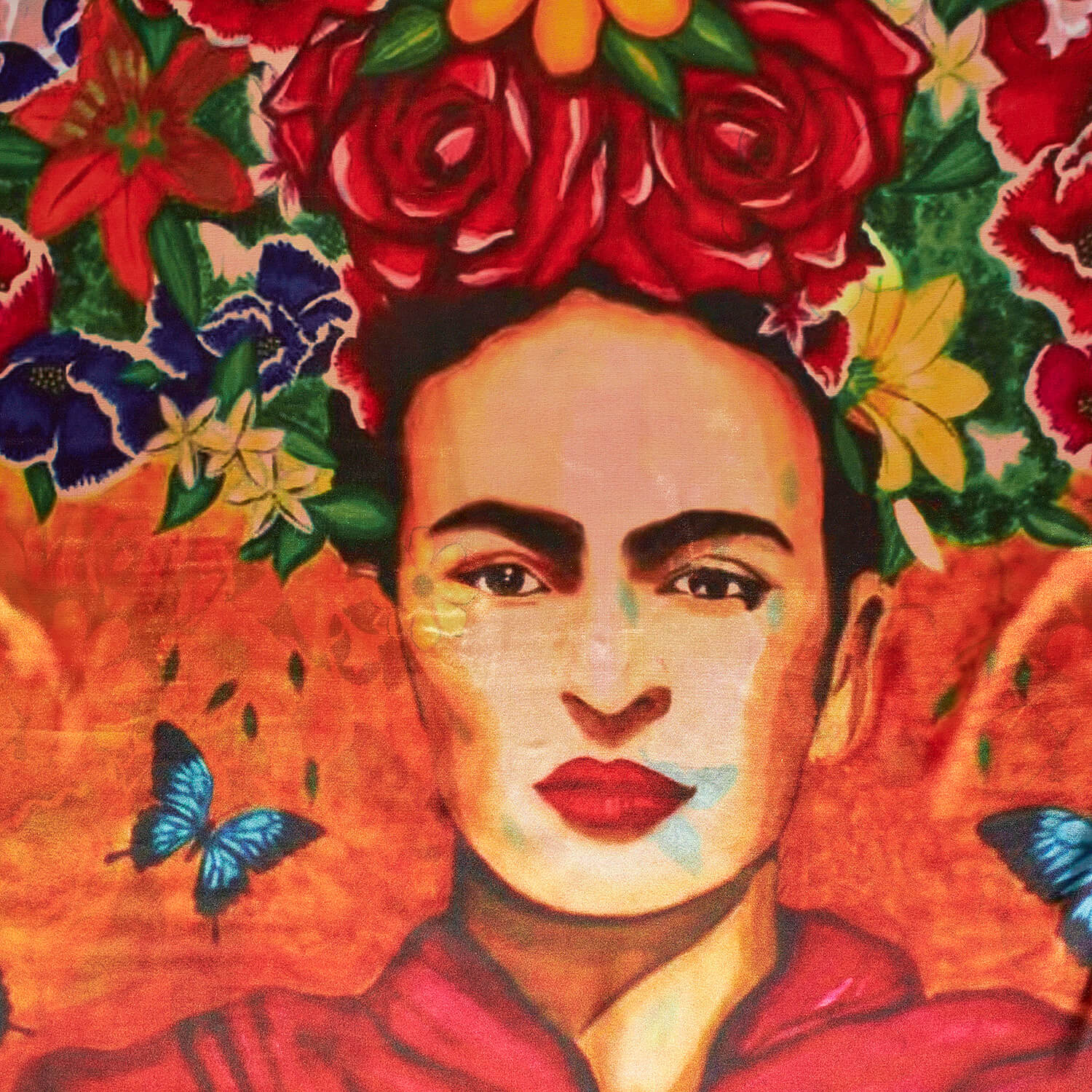 Sequoia Γυναίκεια εσάρπα διπλής όψης με digital print frida Sequoia Γυναίκεια εσάρπα διπλής όψης με digital print frida