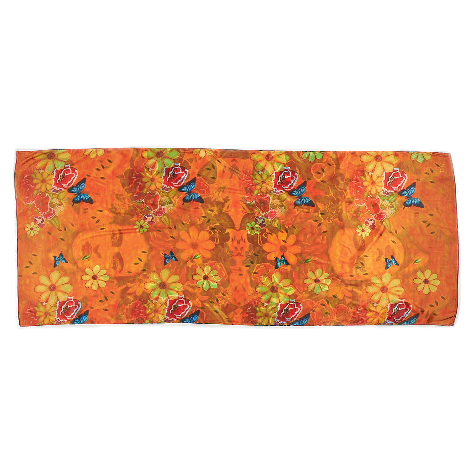 Sequoia Γυναίκεια εσάρπα διπλής όψης  με digital print frida