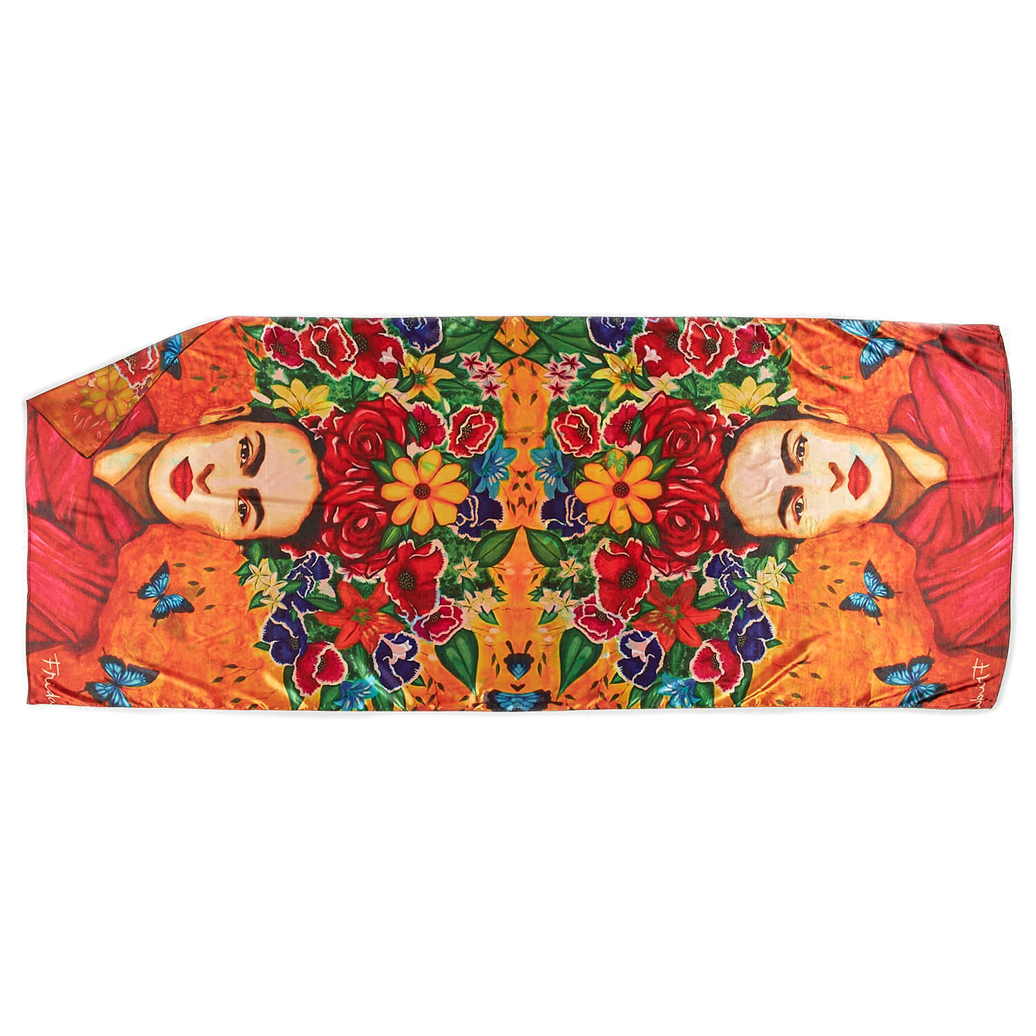 Sequoia Γυναίκεια εσάρπα διπλής όψης  με digital print frida