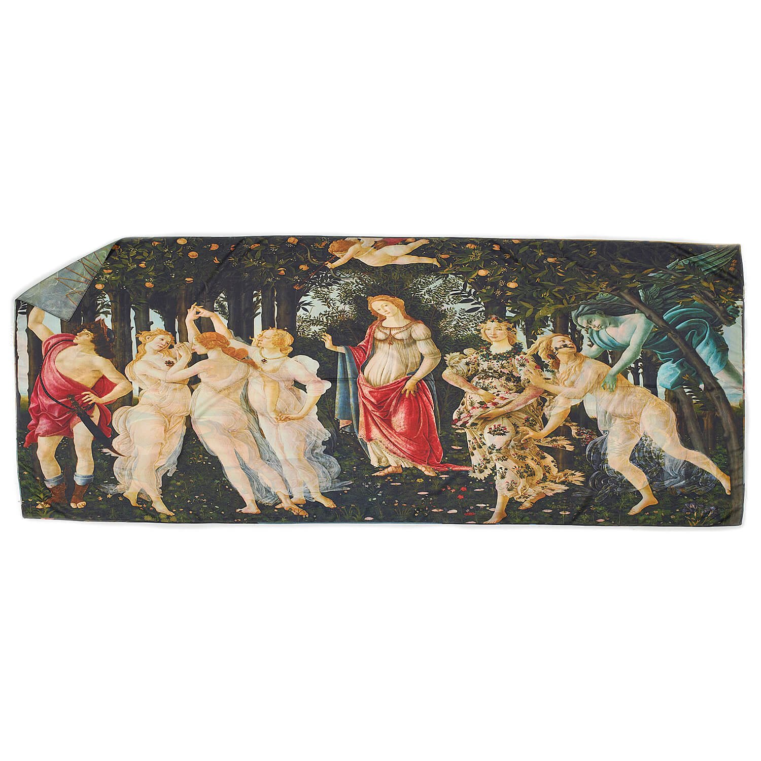 Sequoia Γυναίκεια εσάρπα διπλής όψης με digital print Spring By Botticelli Sequoia Γυναίκεια εσάρπα διπλής όψης με digital print Spring By Botticelli