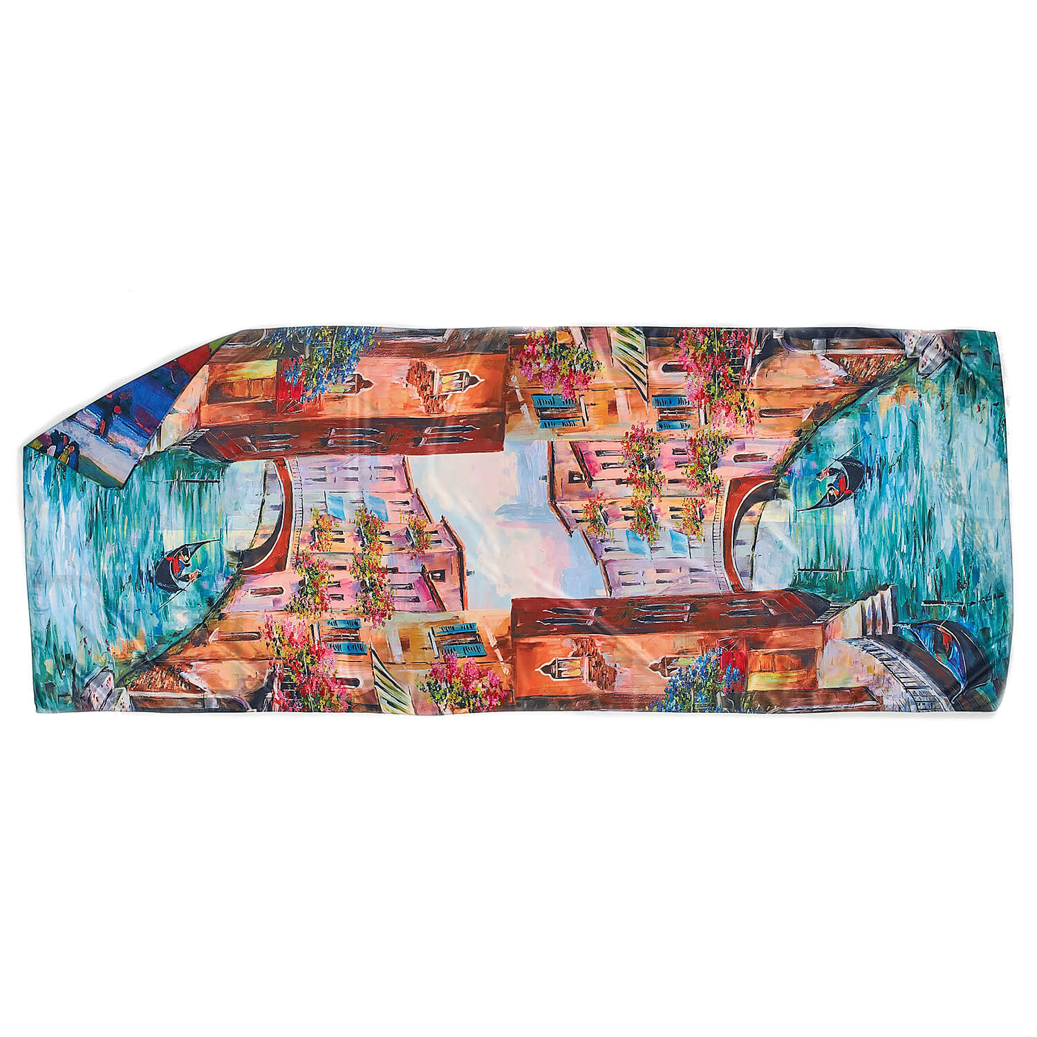 Sequoia Γυναίκεια εσάρπα διπλής όψης με digital print Venice Italy Sequoia Γυναίκεια εσάρπα διπλής όψης με digital print Venice Italy