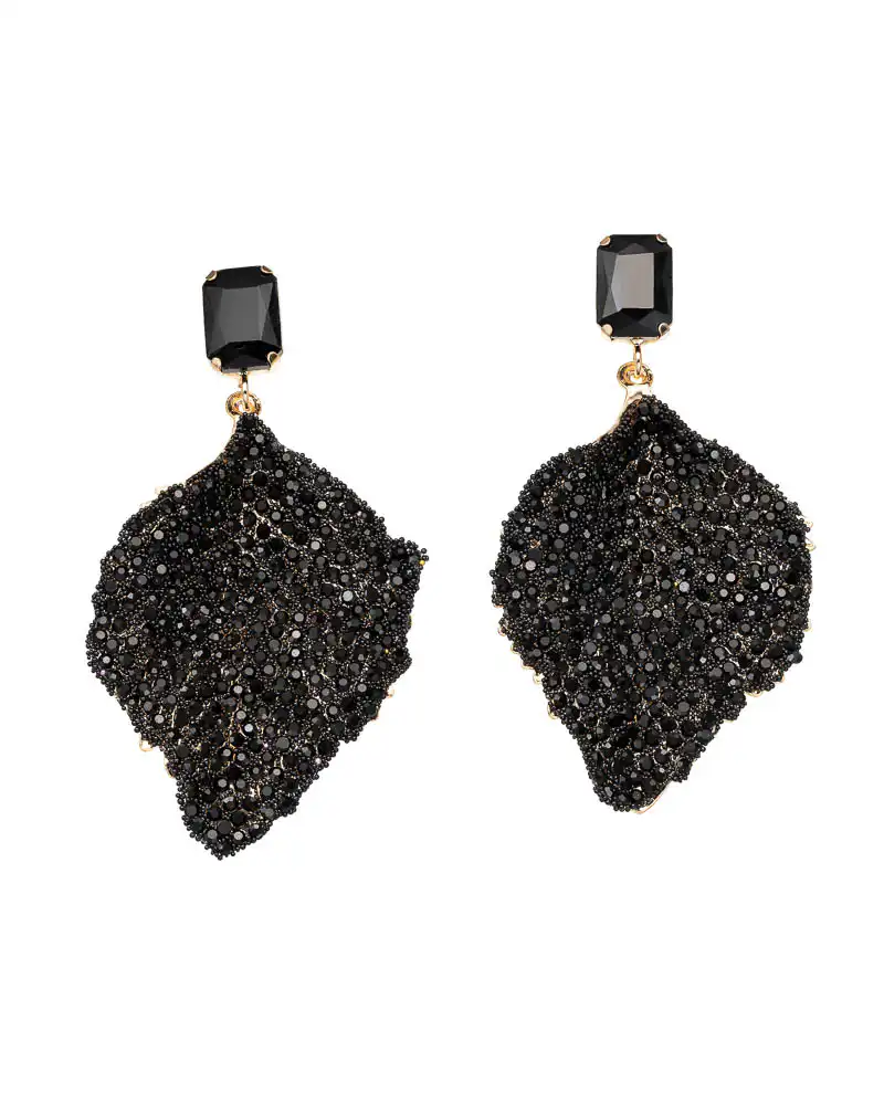 Sequoia Γυναικείο Υποαλλεργικό σκουλαρίκι με σμάλτο σε σχήμα φύλλου ER-0010-1 Μαύρο Sequoia Γυναικείο Υποαλλεργικό σκουλαρίκι με σμάλτο σε σχήμα φύλλου ER-0010-1 Μαύρο