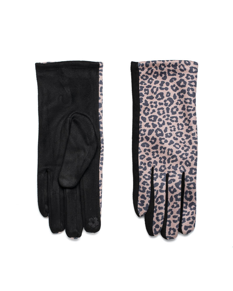 Sequoia Γυναικεία Γάντια Λεοπάρ 02-1004 Γκρι