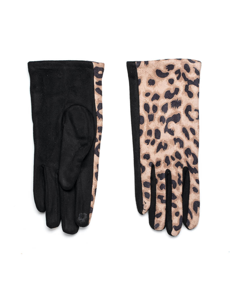 Sequoia Γυναικεία Γάντια με Λεοπάρ Μοτίβο 02-1003 Μαύρο Sequoia Γυναικεία Γάντια με Λεοπάρ Μοτίβο 02-1003 Μαύρο
