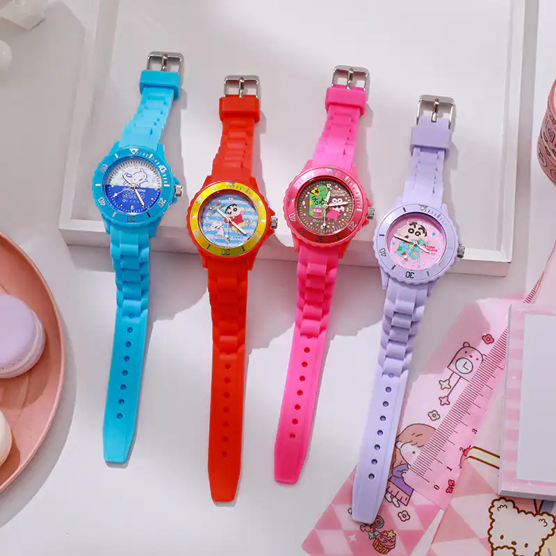 Παιδικό Αδιάβροχο Ρολόι με κινούμενα σχέδια AG-040 κόκκινο