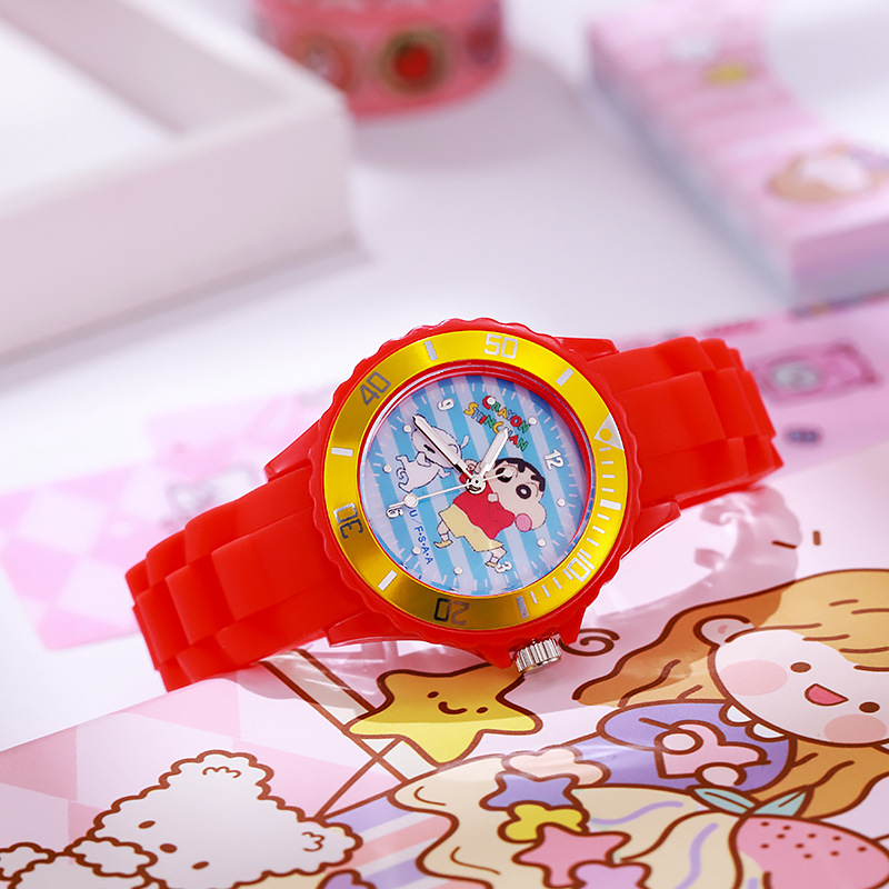 Παιδικό Αδιάβροχο Ρολόι με κινούμενα σχέδια AG-040 κόκκινο