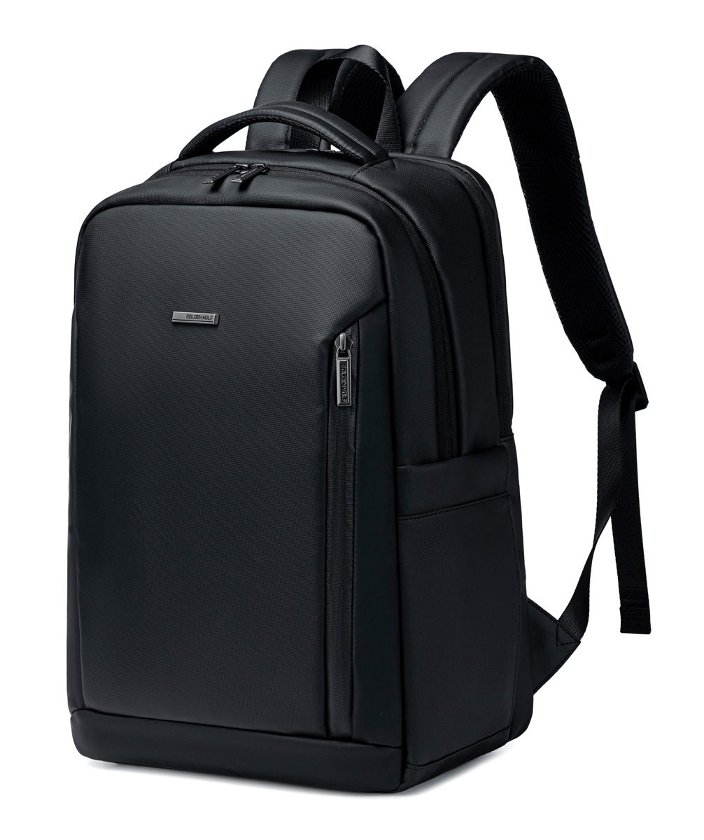 GOLDEN WOLF τσάντα πλάτης GB00731 με θήκη laptop 15.6", 17L, μαύρη