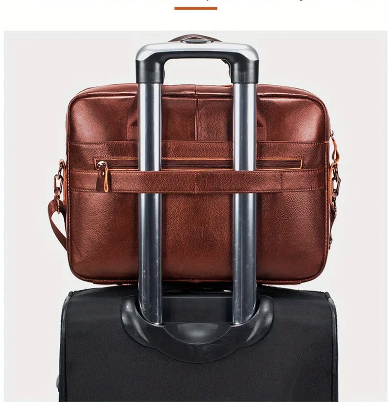 Δερμάτινος χαρτοφύλακας Bull Captain GWB-055 καφέ