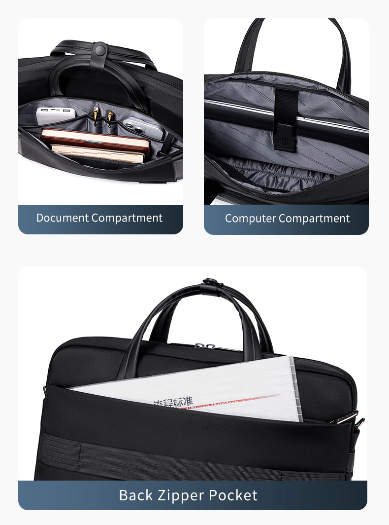 ARCTIC HUNTER τσάντα ώμου GWB00848 με θήκη laptop 15.6", 9L, μαύρη