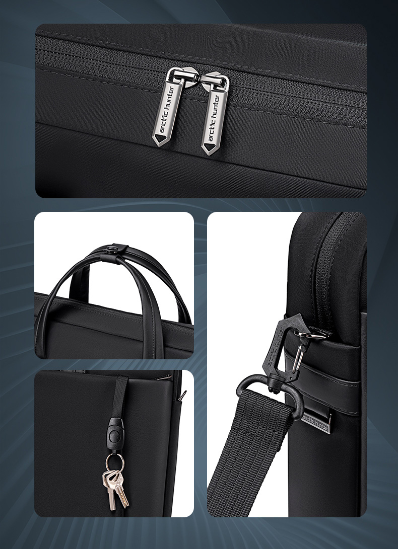 ARCTIC HUNTER τσάντα ώμου GWB00848 με θήκη laptop 15.6", 9L, μαύρη