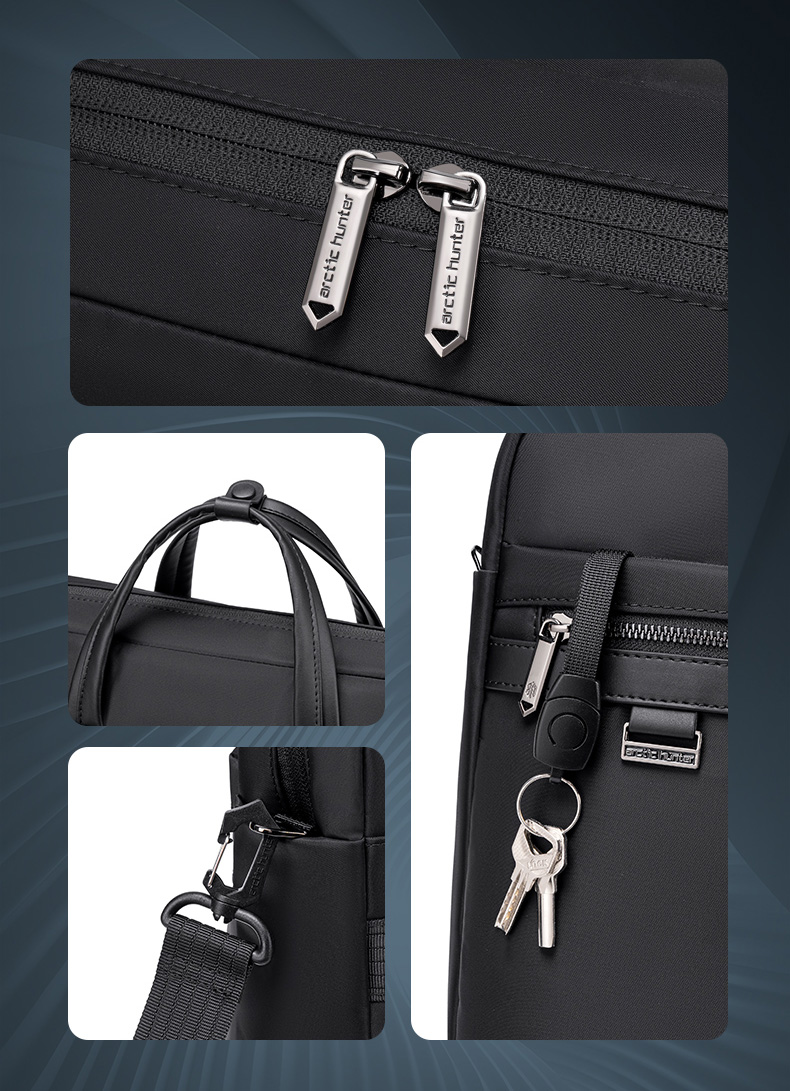 ARCTIC HUNTER τσάντα ώμου GWB00849 με θήκη laptop 15.6", 14L, μαύρη