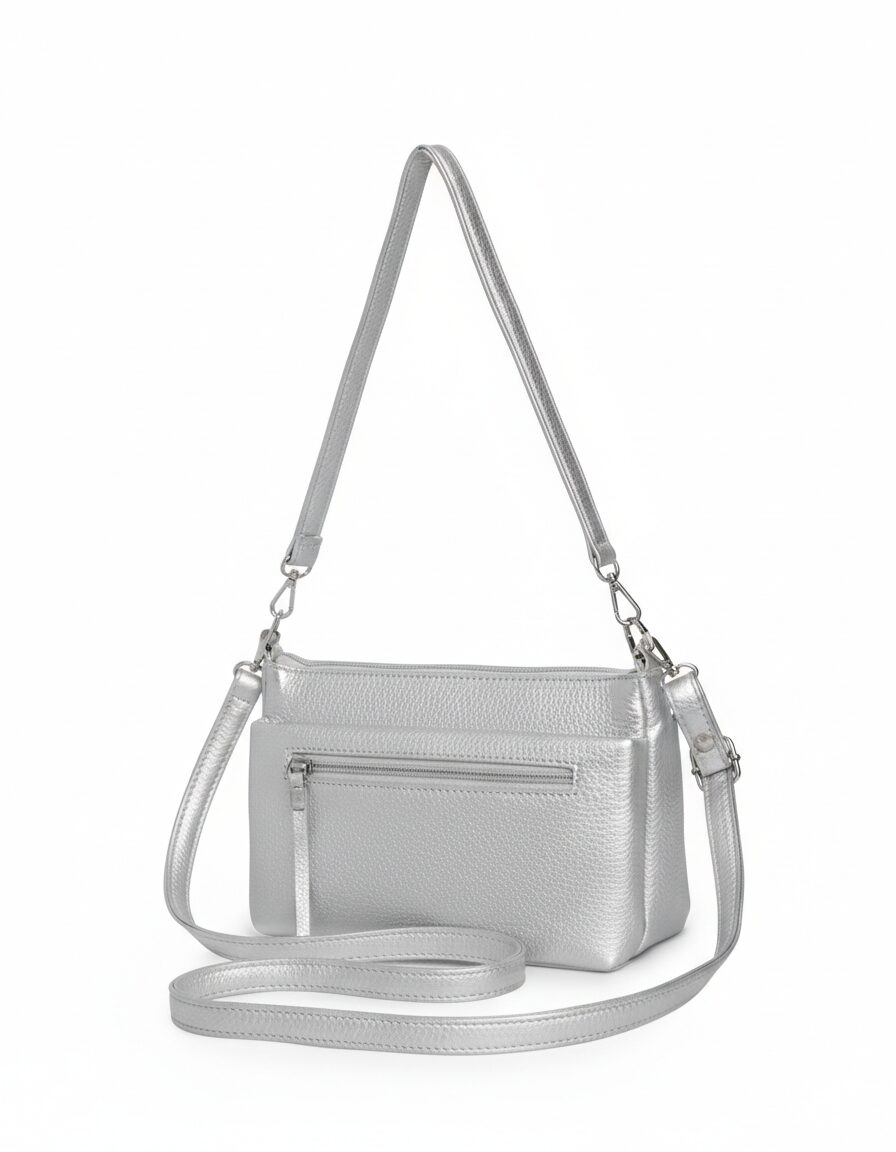 Τσάντα χιαστί XY-37017 – Ασημί Τσάντα χιαστί XY-37017 – Ασημί