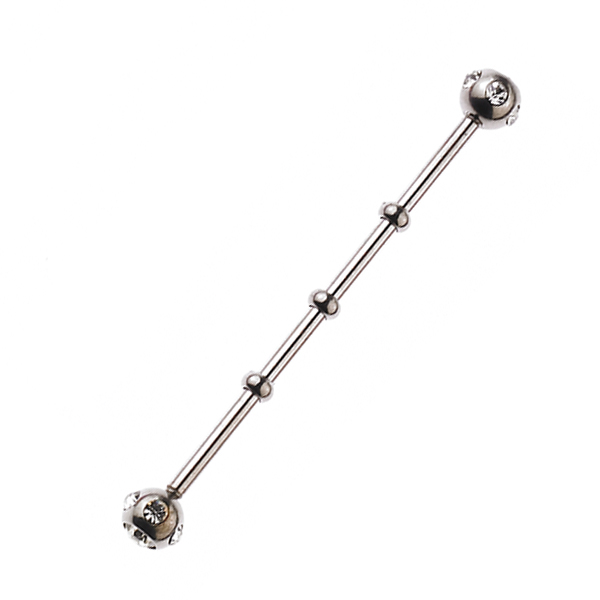 Sequoia Σκουλαρίκι Piercing barbell/μπάρα Ατσάλι I-00472 (1.6*45*5*5)