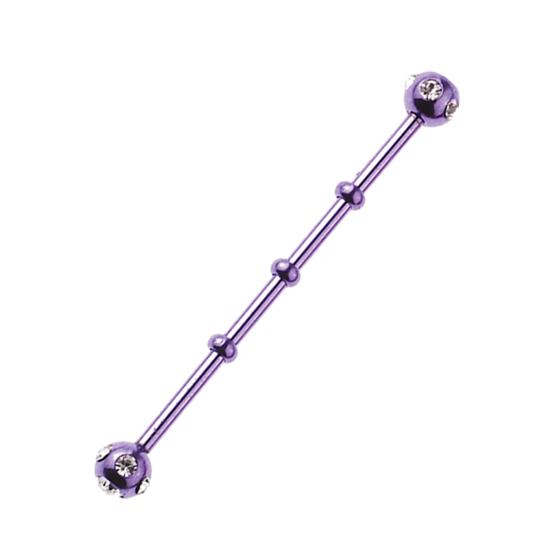 Sequoia Σκουλαρίκι Piercing barbell/μπάρα Ατσάλι I-00472-4 (1.6*45*5*5)