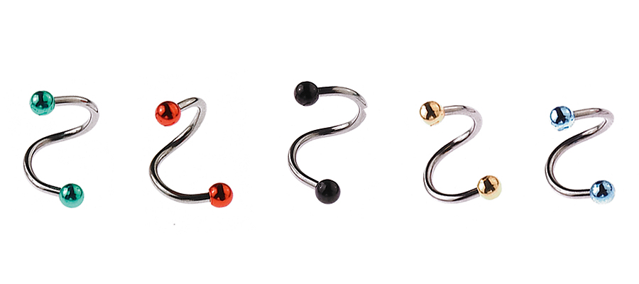 Sequoia Σκουλαρίκι Piercing Twister Ατσάλι i-00593 (1.2*8*3*3) set 5 τεμ Sequoia Σκουλαρίκι Piercing Twister Ατσάλι i-00593 (1.2*8*3*3) set 5 τεμ