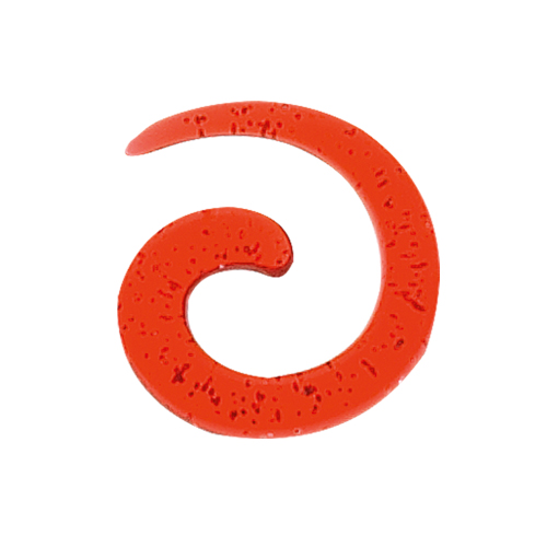 Sequoia Σκουλαρίκι Piercing Ατσάλι  Spiral Ear Stretcher red   I-01904 6mm