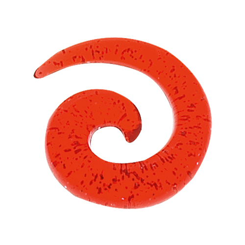 Sequoia Σκουλαρίκι Piercing Ατσάλι  Spiral Ear Stretcher red   I-01904 8mm