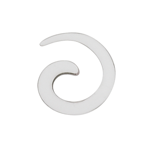 Sequoia Σκουλαρίκι Piercing Ατσάλι  Spiral Ear Stretcher White  I-01905 4mm