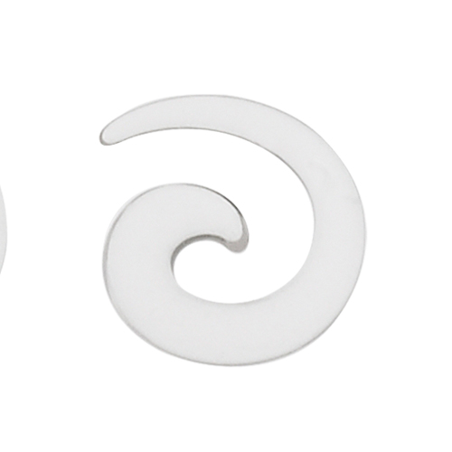 Sequoia Σκουλαρίκι Piercing Ατσάλι  Spiral Ear Stretcher White I-01905 6mm