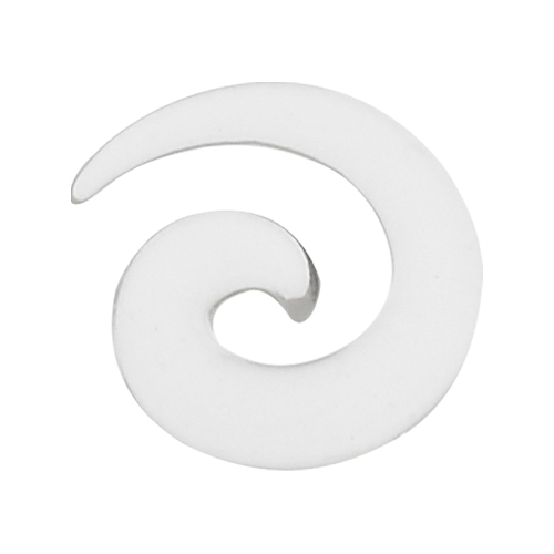 Sequoia Σκουλαρίκι Piercing Ατσάλι  Spiral Ear Stretcher White   I-01905 8mm