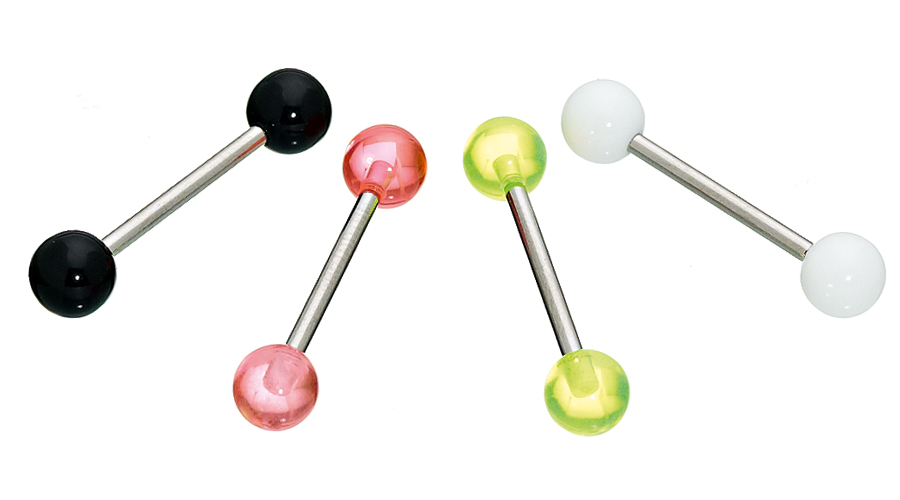 Sequoia Σκουλαρίκι Piercing barbell/μπάρα Ατσάλι I-01024 (1.6*22*5*5) (4 τεμάχια)