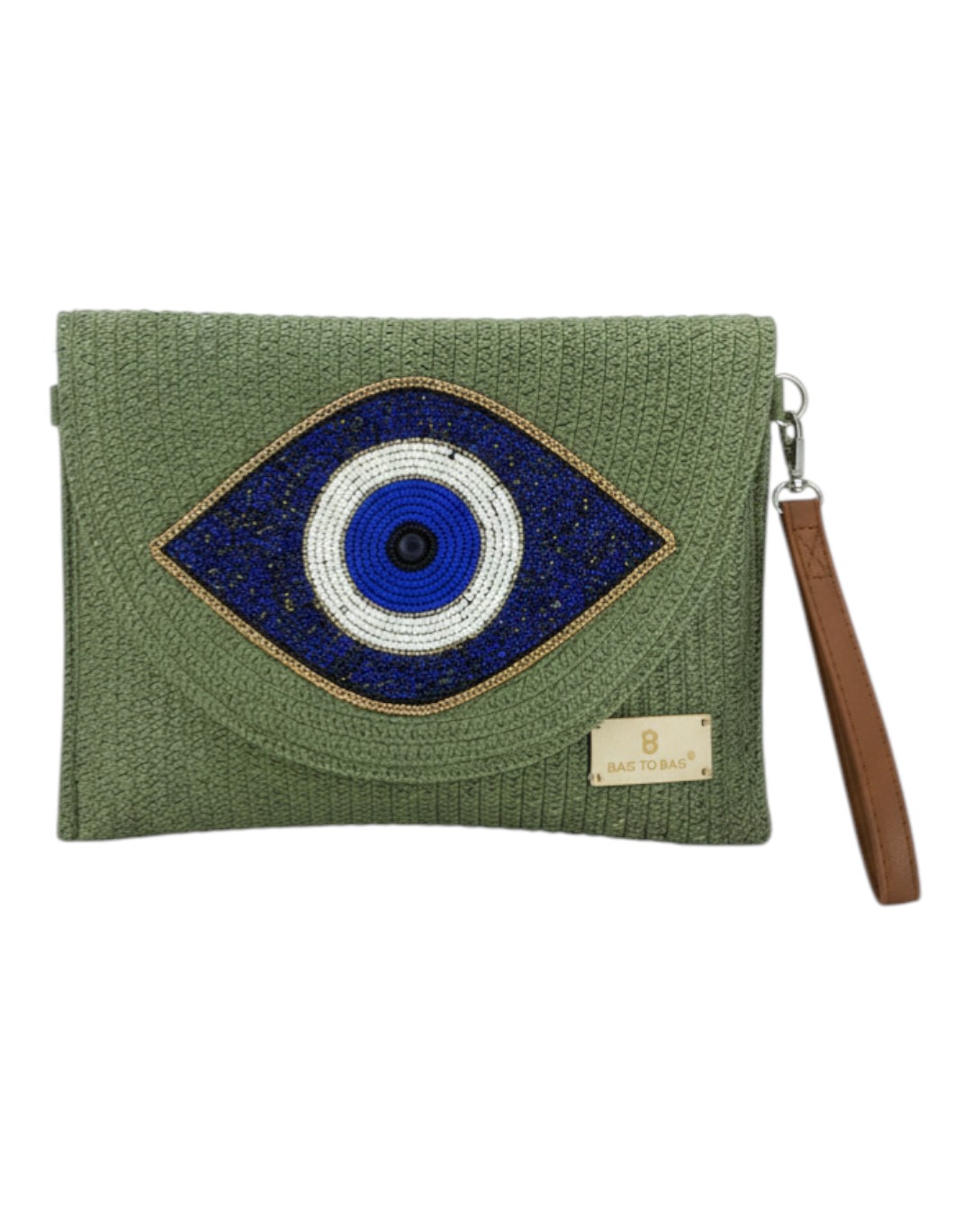 Ψάθινη τσάντα χειρός XY-2618 – Πράσινο