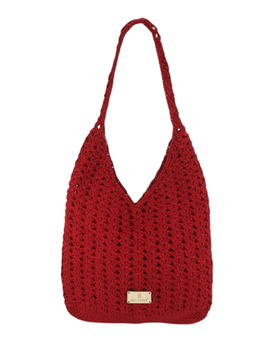 Ψάθινη τσάντα ώμου XY-2658 – Κόκκινο