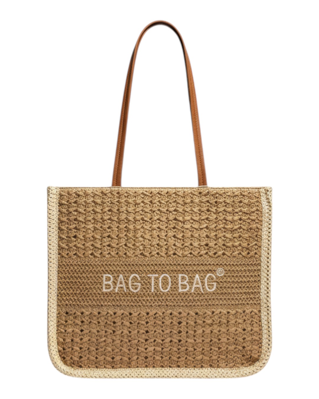 Ψάθινη τσάντα ώμου XY-2627 – Χακί