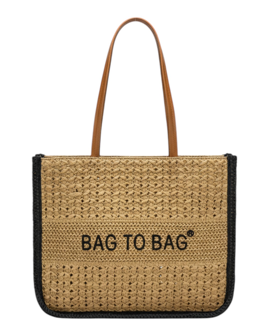 Ψάθινη τσάντα ώμου XY-2627 – Ασπρο