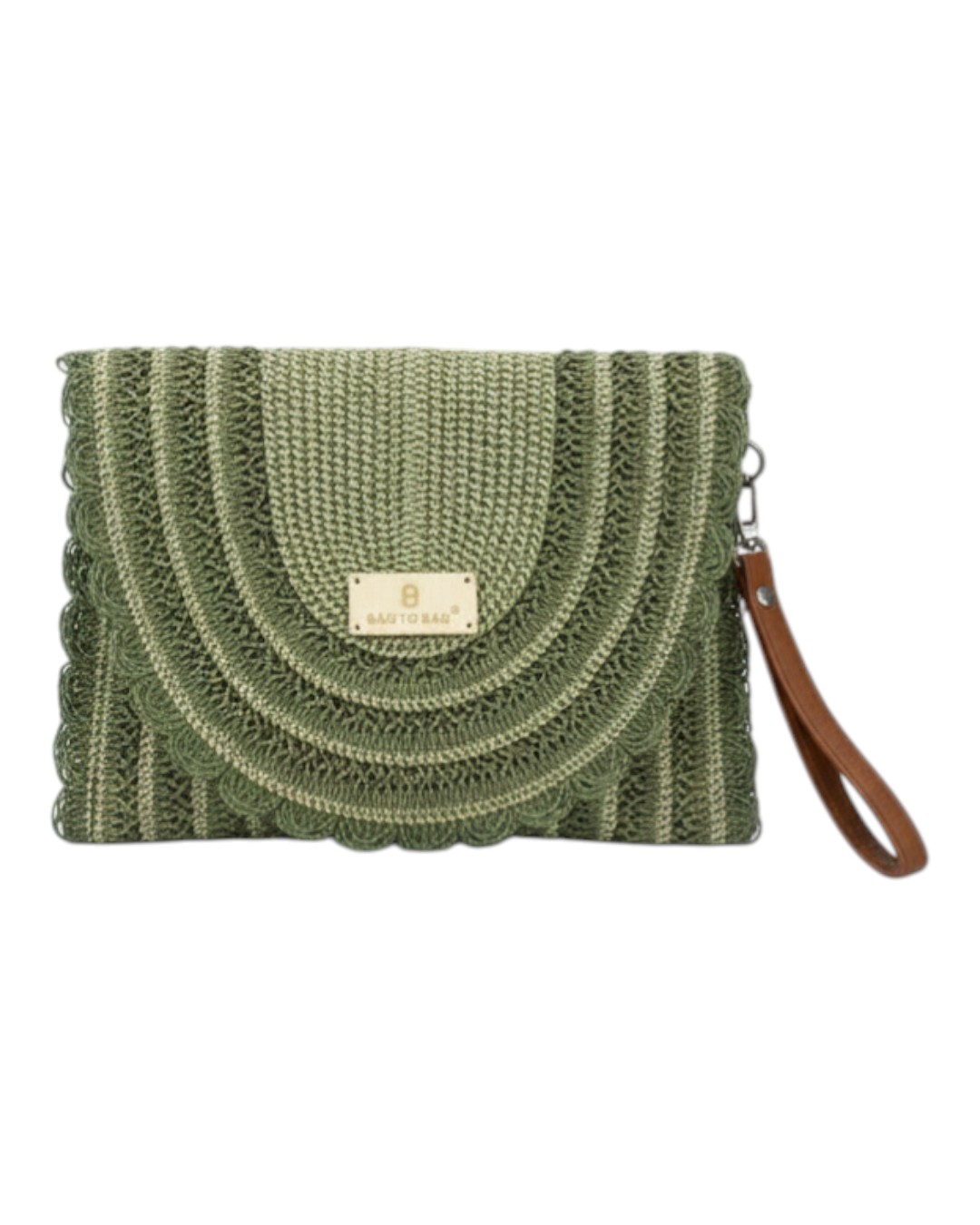 Ψάθινη τσάντα χειρός XY-2626 – Πράσινο