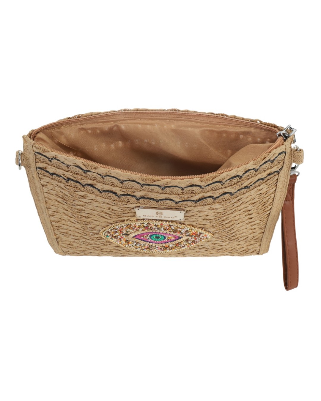 Ψάθινη τσάντα χειρός CN26010 – Χακί