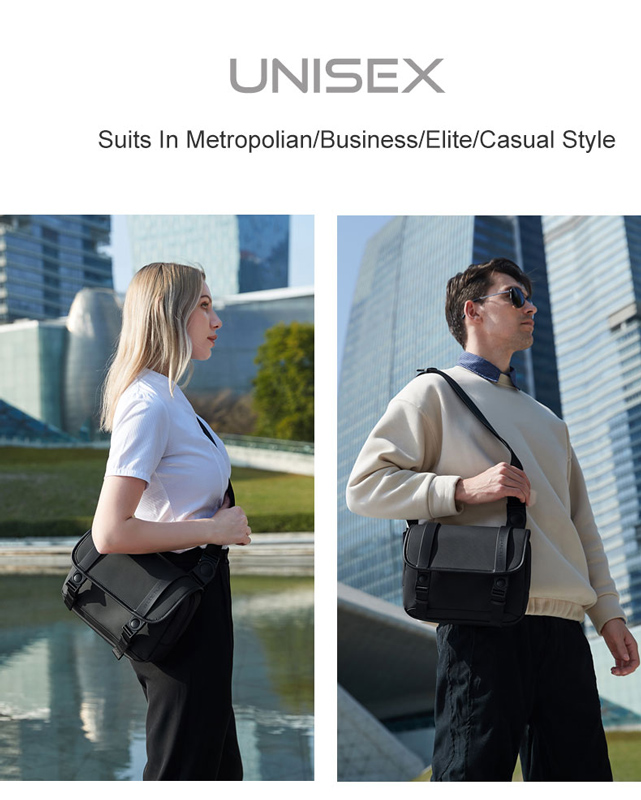 ARCTIC HUNTER τσάντα ώμου K00568 με θήκη tablet, 4L, μαύρη