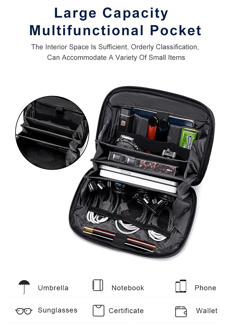 ARCTIC HUNTER τσάντα χειρός K00613, 2.7L, μαύρη