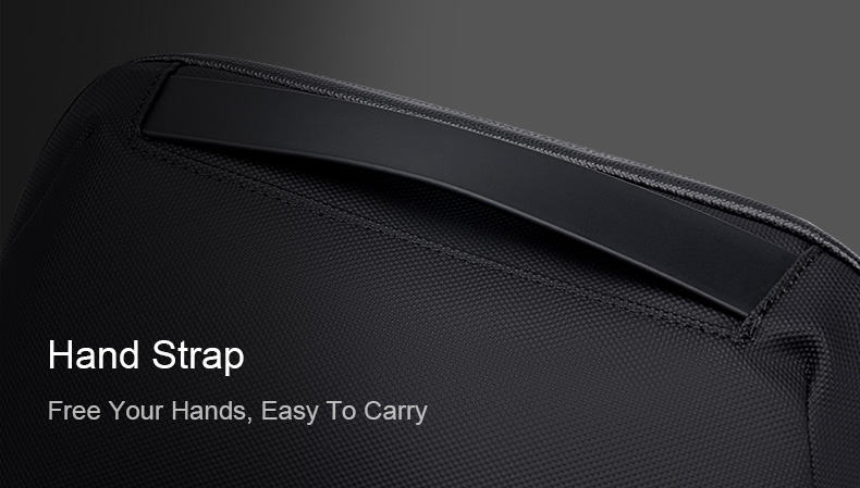 ARCTIC HUNTER τσάντα χειρός K00613, 2.7L, μαύρη