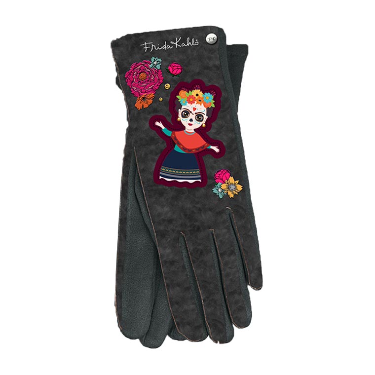 Γυναικεία Γάντια Frida Kahlo “DOLL” One Size Μαύρο- K0301 Γυναικεία Γάντια Frida Kahlo “DOLL” One Size Μαύρο- K0301
