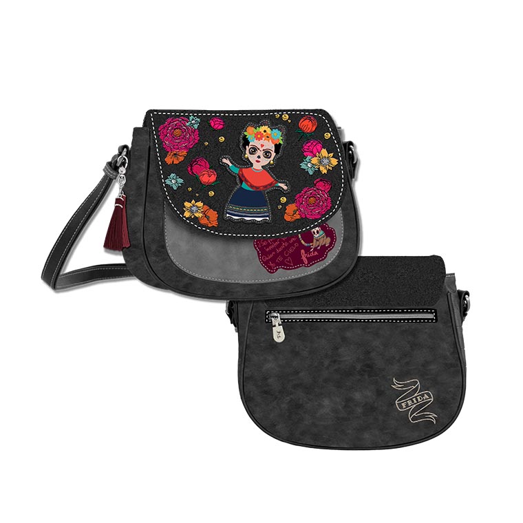 Γυναικείο Τσαντάκι χιαστί Frida Kahlo “DOLL” Μαύρο -K4802 Γυναικείο Τσαντάκι χιαστί Frida Kahlo “DOLL” Μαύρο -K4802