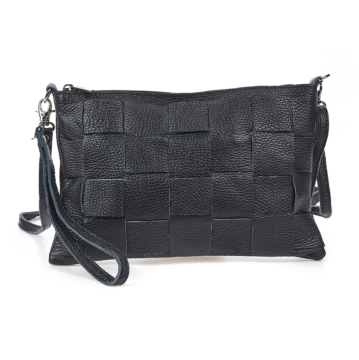 Sequoia Δερμάτινο χιαστί τσαντάκι seq-16-1001 Μαύρο