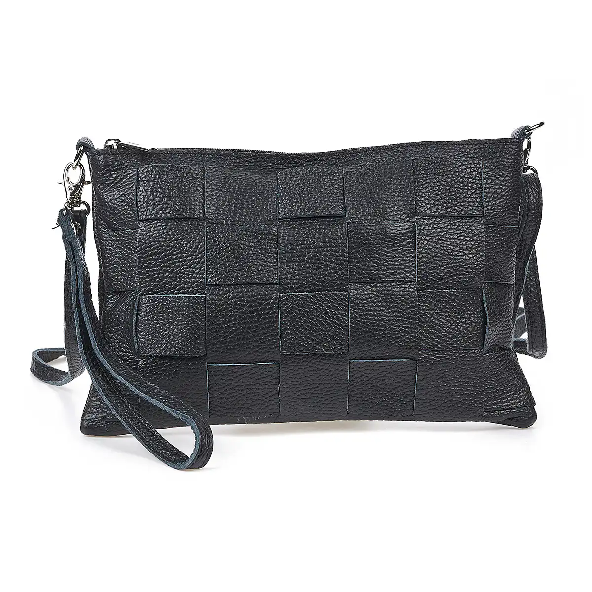Sequoia Δερμάτινο χιαστί τσαντάκι seq-16-1001 Μαύρο