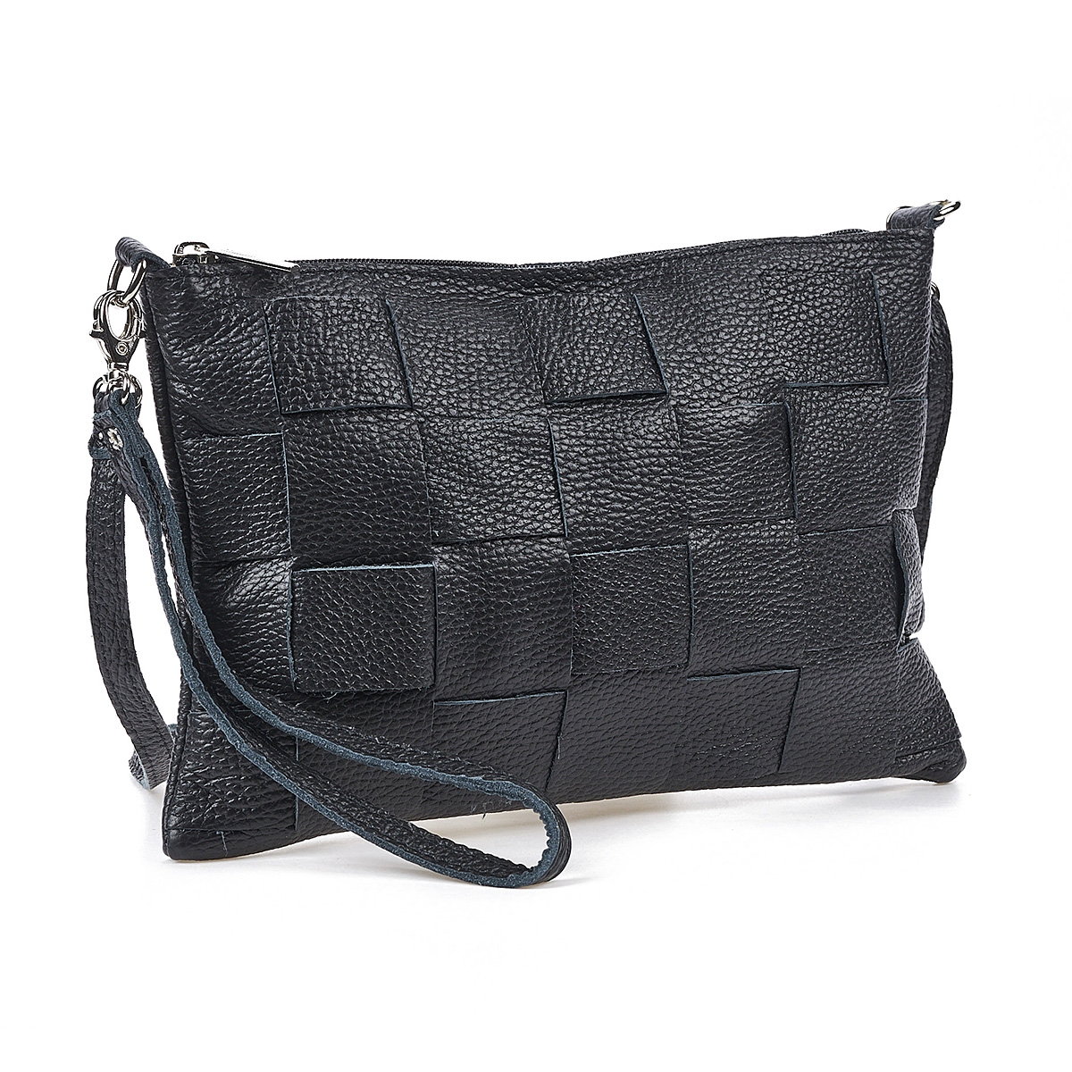 Sequoia Δερμάτινο χιαστί τσαντάκι seq-16-1001 Μαύρο