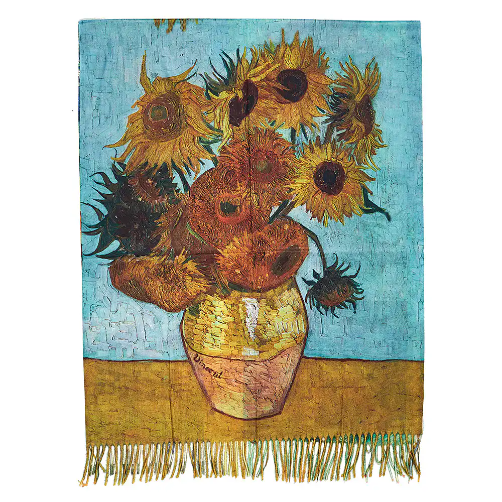 Γυναικεία Πασμίνα με λουλουδια-Frida kahlo