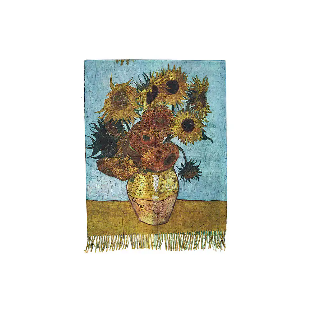 Γυναικεία Πασμίνα με λουλουδια-Frida kahlo