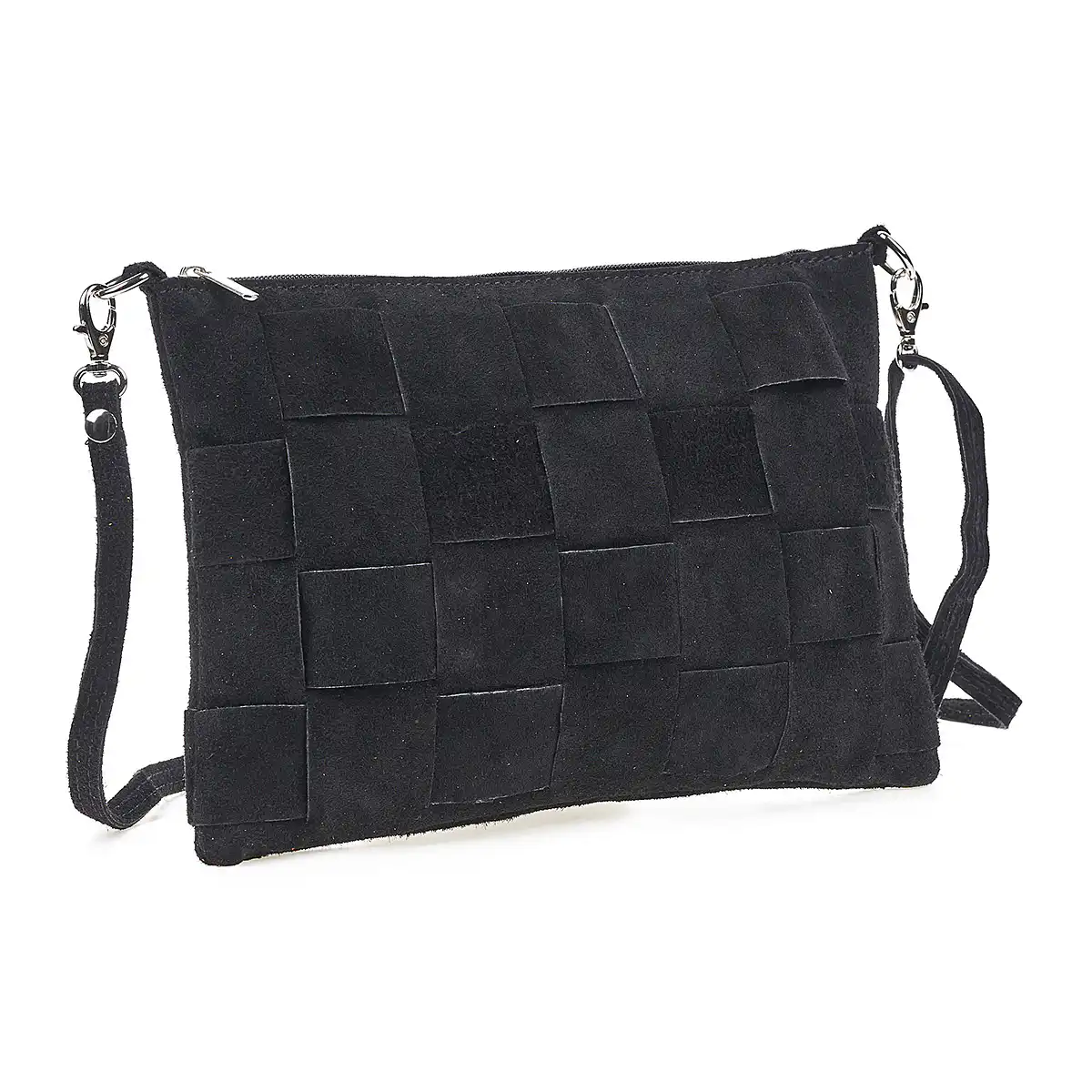 Sequoia Δερμάτινο σουέτ χιαστί τσαντάκι seq-16-1000 Μαύρο