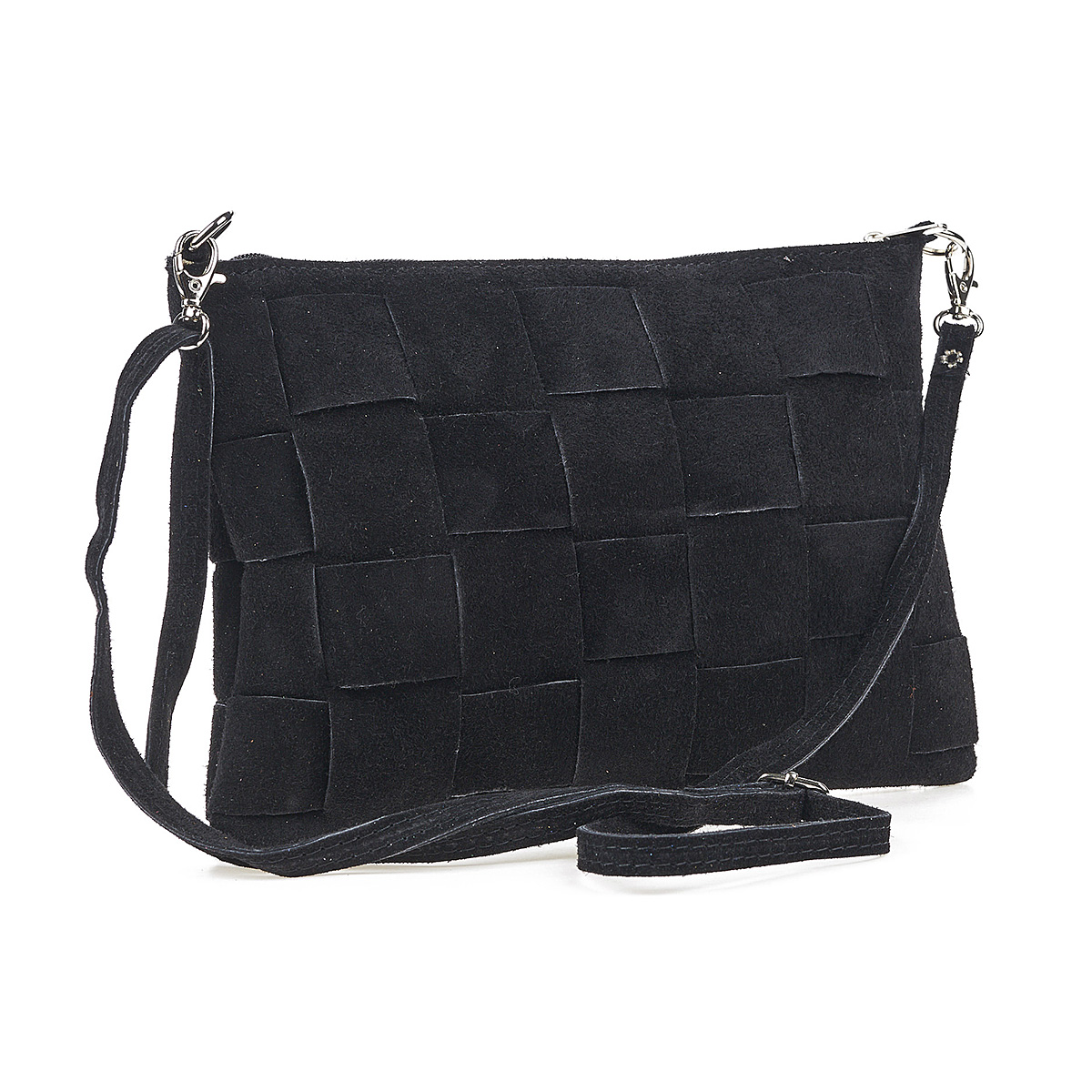 Sequoia Δερμάτινο σουέτ χιαστί τσαντάκι seq-16-1000 Μαύρο